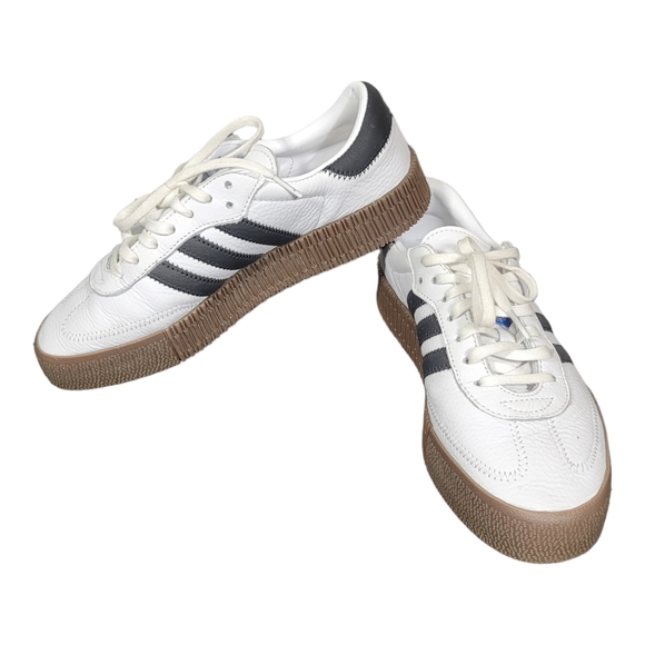 adidas Shoes - LNC Adidas Sambarose 'White Black' Originals AQ1134 Women Sz 8.5 SB4